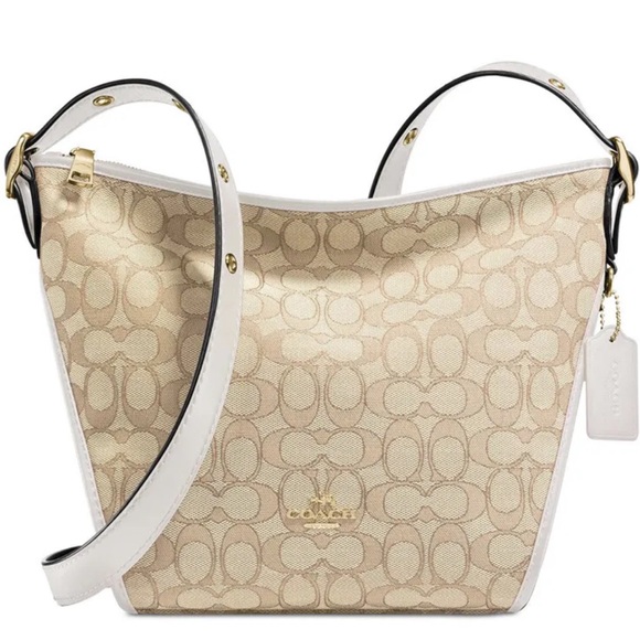 COACH SMALL Dufflette In Signature Jacquard - Picture 1 of 4